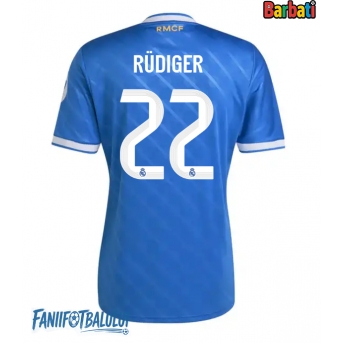 Real Madrid Antonio Rudiger #22 Tricou Fotbal Replică 2025-26 Barbati Treilea